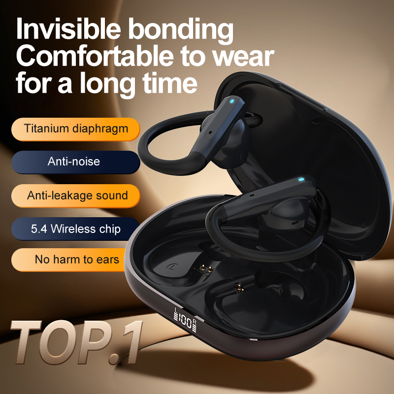 Noise Cancelling Headphone - Nieuwste TWS-hoofdtelefoon met dubbele microfoon, ENC,