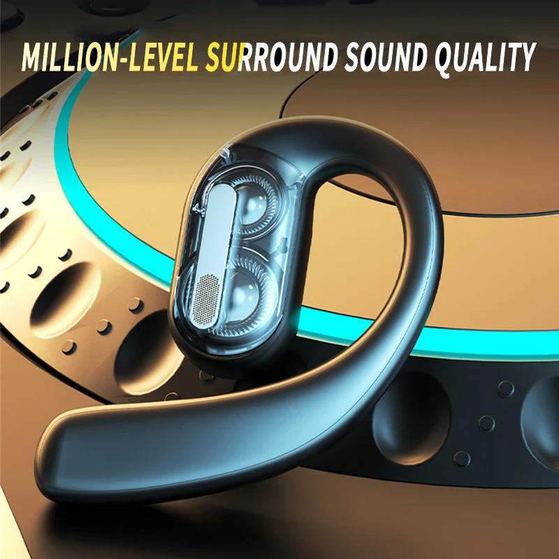 Noise Cancelling Headphone - Draadloze Bluetooth-hoofdtelefoon Volledig open headset Luchtgeleiding