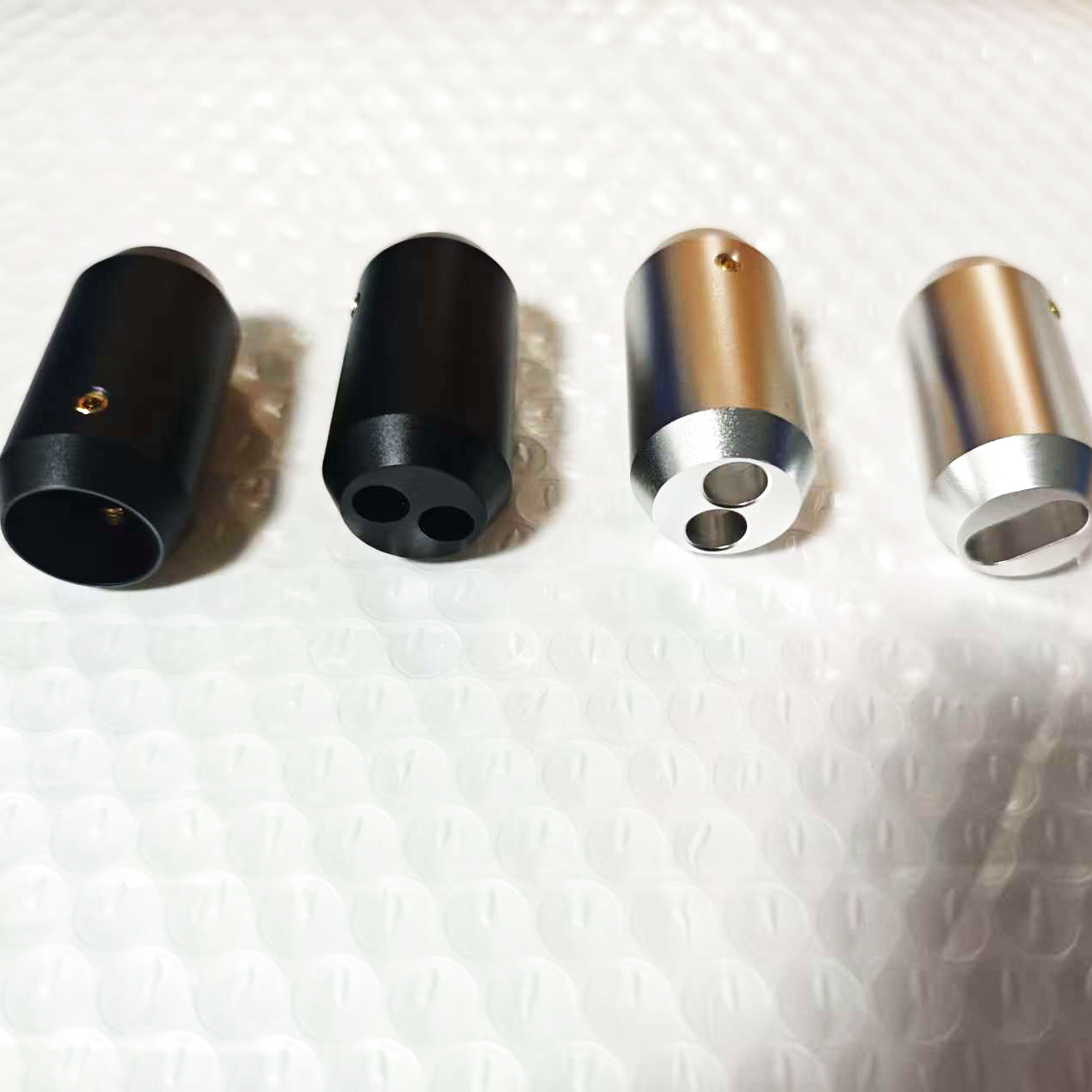 Audio Splitter Y - 4 stuks aluminium bi-wire luidsprekerkabel Y-splitter