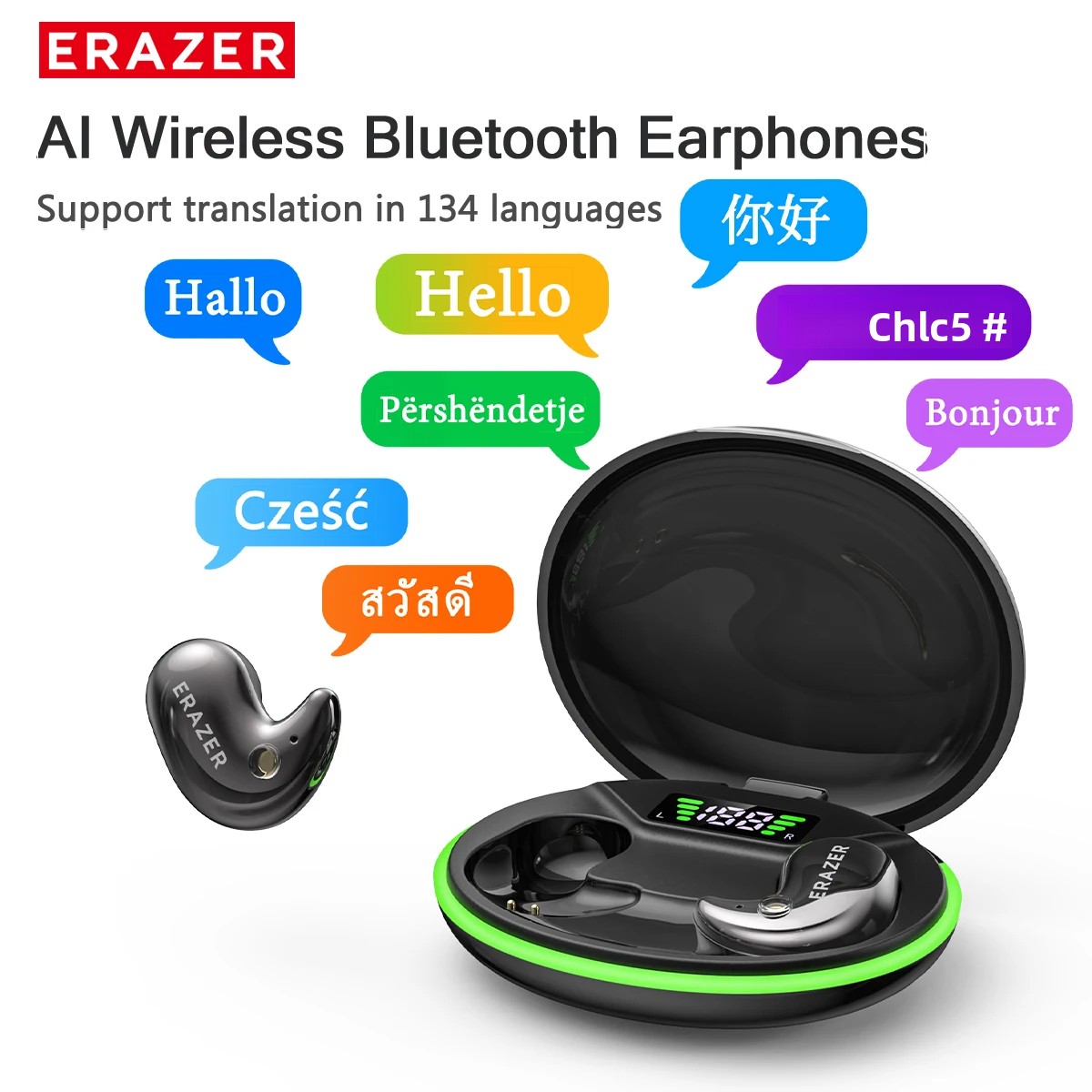 Noise Cancelling Headphone - EARZER XF58 In-Ear Bluetooth Hoofdtelefoon Met