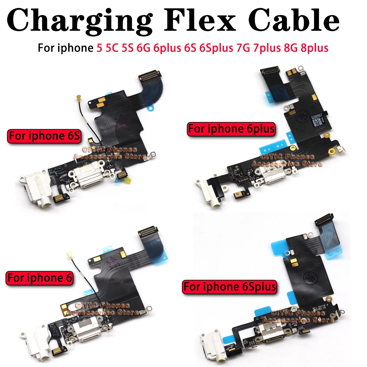 Wired Earphone Mic - 5 stks Voor iPhone 6 6