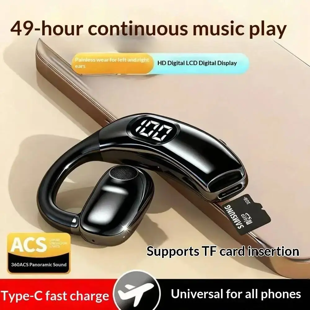 Noise Cancelling Headphone - Draadloze Bluetooth-hoofdtelefoon met microfoon Oortelefoonondersteuning TF-kaart