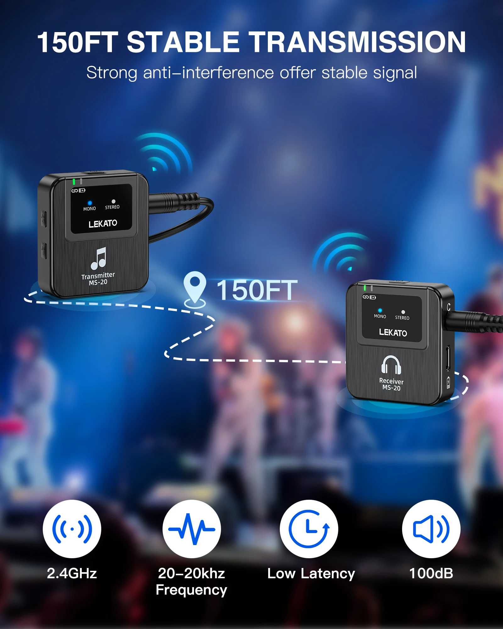 Lekato draadloze in-ear monito - In Ear Monitor Iem recensie en prijs